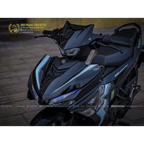 TEM RỜI Y16ZR ZIN MALAYSIA DÁN XE EX155 VVA ĐEN BÓNG-ĐEN NHÁM- VÀNG ĐỒNG QDC