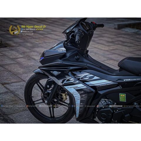 TEM RỜI Y16ZR ZIN MALAYSIA DÁN XE EX155 VVA ĐEN BÓNG-ĐEN NHÁM- VÀNG ĐỒNG QDC
