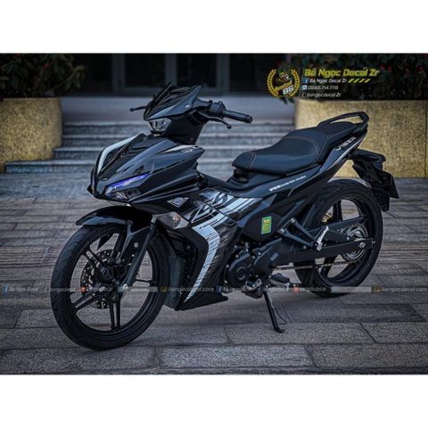 TEM RỜI Y16ZR ZIN MALAYSIA DÁN XE EX155 VVA ĐEN BÓNG-ĐEN NHÁM- VÀNG ĐỒNG QDC