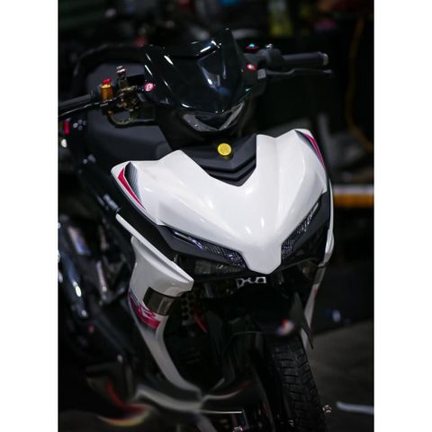 Tem rời Exciter 155 mẫu R trắng đen hồng , in sắc nét, 3 lớp không phai màu CM00033 1 2