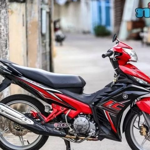 Tem Rời Exciter 135 Phối Đỏ Dán Xe Đen Bóng  - Decal In Chất Lượng