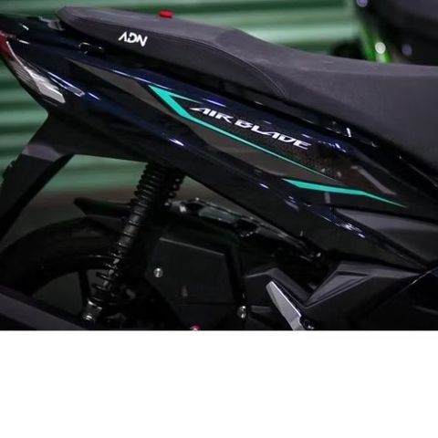 [Giá hủy diệt] Tem rời AirBlade AB 125 đen - mẫu chỉ xanh ngọc xám đơn giản - dễ dán Cao Cấp