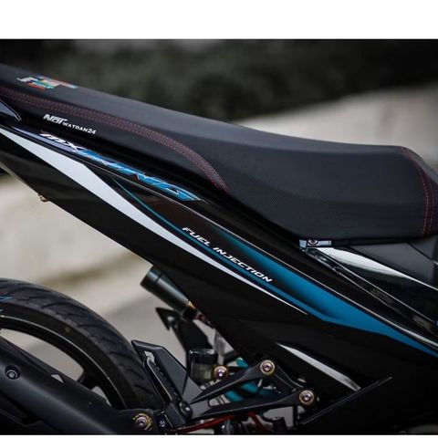 Tem Rời Dán Xe Exciter 150 Mẫu MX King Xanh Đen Trắng Cực Chất, Hàng 3 Lớp Chất Lượng Cao Quyen Decal