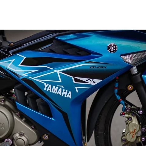 Tem Rời Dán Xe Exciter 150 Mẫu MX King Xanh Đen Trắng Cực Chất, Hàng 3 Lớp Chất Lượng Cao Quyen Decal