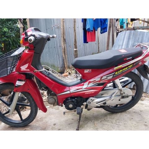 Tem Rời Wave Nhỏ 2004 Chế Wave 125 Dán Xe Đỏ  - Decal In Chất Lượng