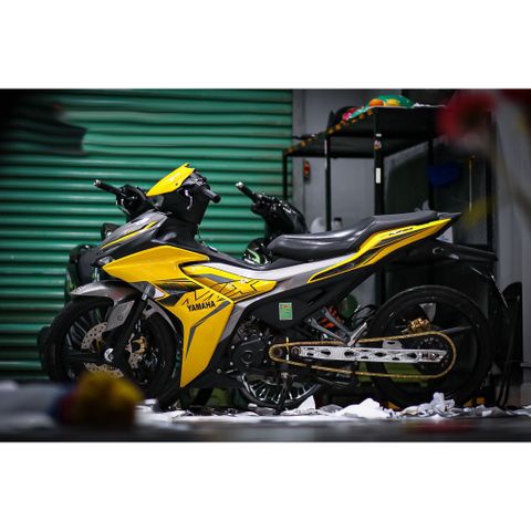 Tem rời Exciter 155 mẫu MX King vàng xám , in sắc nét, 3 lớp không phai màu CM00031 1 2