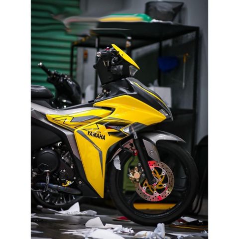 Tem rời Exciter 155 mẫu MX King vàng xám , in sắc nét, 3 lớp không phai màu CM00031 1 2