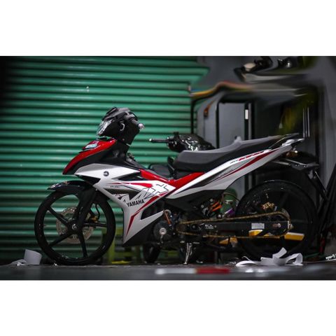 Tem rời Exciter 150 mẫu MX King đỏ bạc 2019 , in sắc nét, 3 lớp không phai màu CM00015 1 2