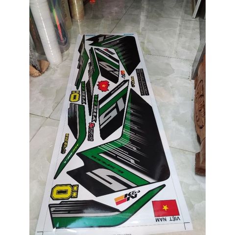 [Siêu Sale] Tem rời Exciter 155 xanh lá - mẫu Y16ZR mới 2023 Quyen Decal