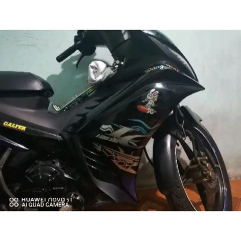 Tem Rời EX 135 Tia Sét Dán Xe Đen  - Decal In Chất Lượng