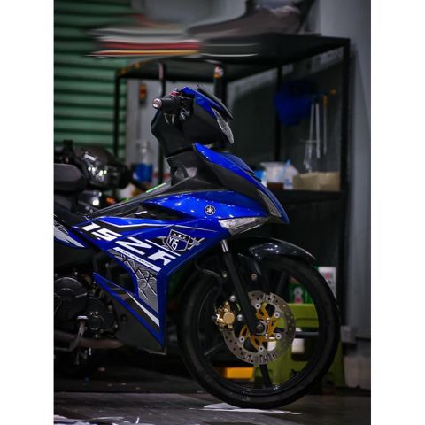 Tem rời Exciter 150 mẫu Y15ZR xe xanh GP full, in sắc nét, 3 lớp không phai màu CM00027 1 2