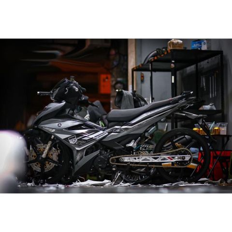 Tem rời Exciter 150 bản Y15ZR 2022 phối xám đen trắng, in sắc nét, 3 lớp không phai màu CM00022 1 2