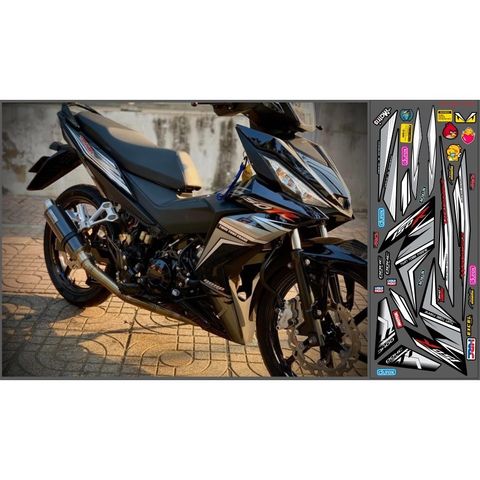 TEM GTR WINNER V1 ĐEN BÓNG - Decal Cao Cấp Nhất