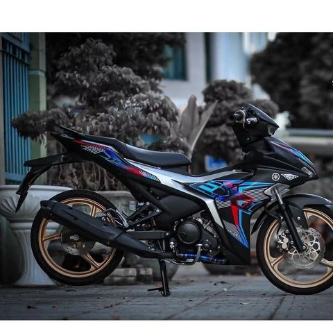 [Siêu Sale] [Ảnh thật] TEM RỜI mẫu chữ EX màu titan nổi bật cho Exciter 155 đen - không bay màu Quyen Decal