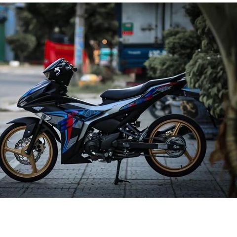[Siêu Sale] [Ảnh thật] TEM RỜI mẫu chữ EX màu titan nổi bật cho Exciter 155 đen - không bay màu Quyen Decal