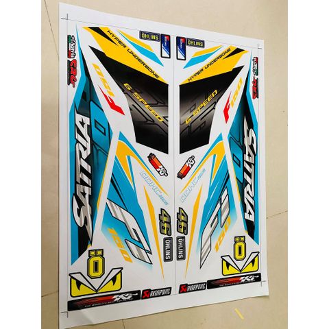 Tem Rời Satria F150 - Tặng Logo Ver 29