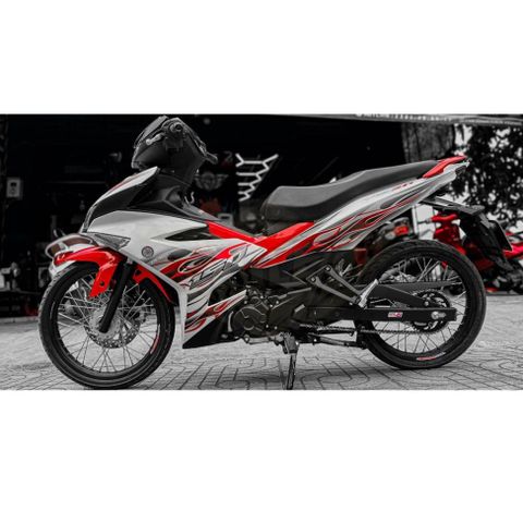 [FreeShip] [Ảnh thật] Tem rời Exciter150 - Mẫu Y15ZR - Tem lửa xám đỏ - Chuẩn From cực đẹp Quyen Decal