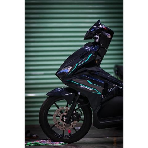 tem rời ab 2016 - 2019 đen chỉ xanh xám đen đơn giản , tem 3 lớp - Decal Cao Cấp Nhất