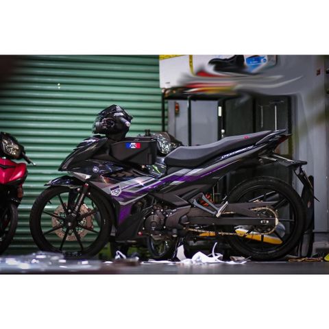 Tem rời Exciter 150 bản Y15ZR 2022 phối tím xám đen, in sắc nét, 3 lớp không phai màu CM00020 1 2