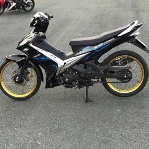 Tem Rời Yamaha Exciter 2006-2010 Đen Phối Xanh  - Decal In Chất Lượng