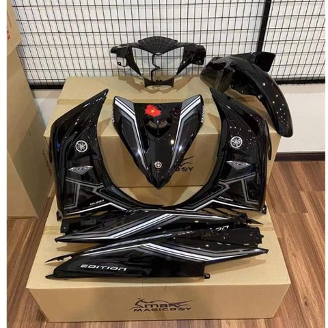 Tem Rời Ex 135 Rc 2011 Dán Xe Đen Phối Tem Trắng Xám  - Decal In Chất Lượng