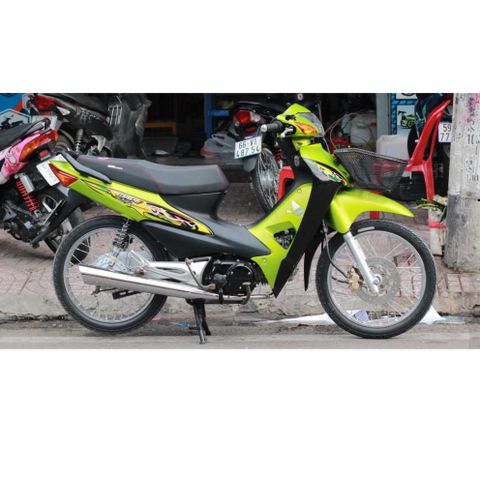 [FreeShip] [Ảnh thật] Tem rời Wave110 - Mẫu xanh đen hoạ tiết nổi bật - Chuẩn From cực đẹp Quyen Decal