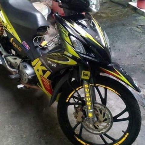 Tem Rời Suzuki Axelo RR 125 Vàng Đen - Tem Chuẩn  - Decal In Chất Lượng
