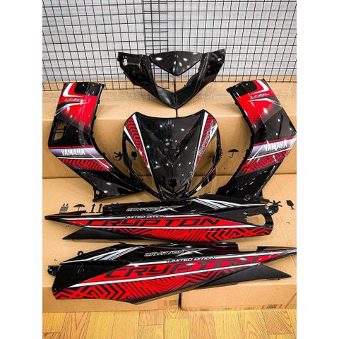 Tem Rời Exciter 2010 Crypton Dán Xe Đen  - Decal In Chất Lượng