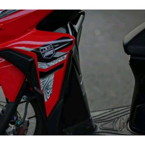 Tem Rời Honda Vario 150 Hoa Văn Dán Xe Đỏ  - Decal In Chất Lượng