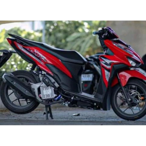 Tem Rời Honda Vario 150 Hoa Văn Dán Xe Đỏ  - Decal In Chất Lượng