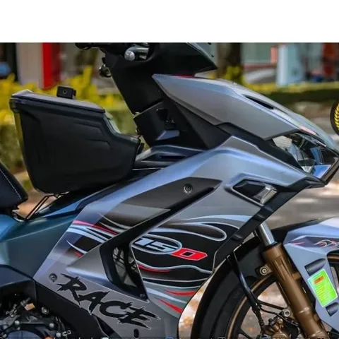 TEM LỬA DÁN XE WINNER X V3 MÀU BẠC XANH ĐEN - Decal Cao Cấp Nhất