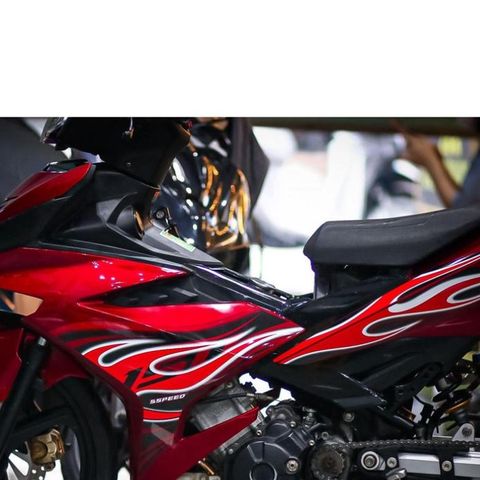[FreeShip] [Ảnh thật] Tem rời Exciter150 - Mẫu Y15ZR - Tem lửa đỏ nổi bật 2023 Quyen Decal