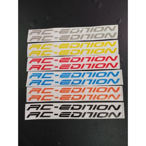 Tem Dán Phuộc RC EDITION Nhiều Màu Chọn Lựa  - Decal In Chất Lượng