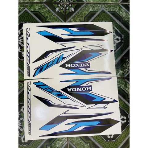 [Ảnh thật] Tem rời Vario 160 - mẫu mới 2023 cho xe xanh Quyen Decal