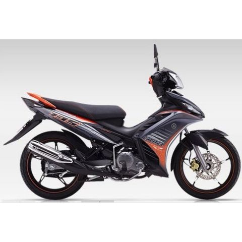 Tem Yamaha Exciter 135 Xám Cam Đen 2014