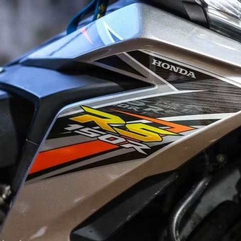 [FreeShip] [Ảnh thật] Tem rời Winner V1 - Mẫu RS150R xám đen viền cam nổi bật Quyen Decal