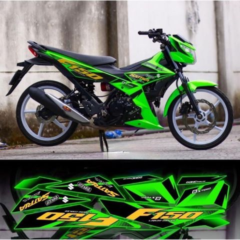 Tem rời satria zin F150 phối đủ màu