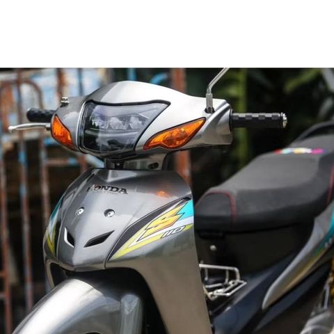 Tem Rời Dán Xe Wave 100 Mẫu Chữ S Bạc Xanh Đen Cực Đẹp, Hàng 3 Lớp Chất Lượng Cao Quyen Decal