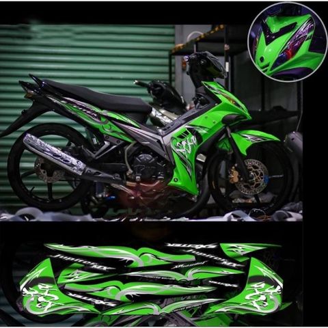 Tem rời exciter 2010 chữ tàu mới phối đủ màu xe