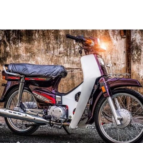 Tem Rời Dán Xe Dream Mẫu Đỏ Bạc Tím Cực Đẹp, Hàng 3 Lớp Chất Lượng Cao Quyen Decal