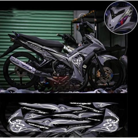 Tem rời exciter 2010 chữ tàu mới phối đủ màu xe