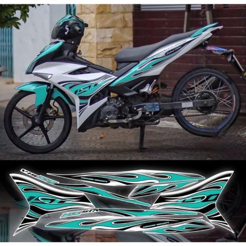 Tem exciter lửa trắng phối đủ màu