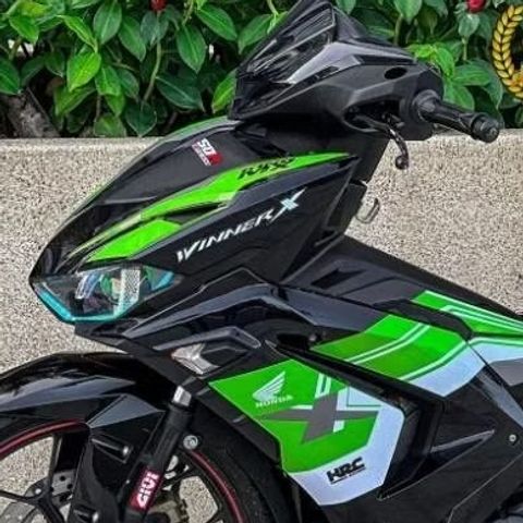 TEM HRC DÁN XE WINNER X V3 MÀU ĐEN XANH LÁ CÂY DẠ QUANG - Decal Cao Cấp Nhất