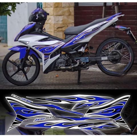 Tem exciter lửa trắng phối đủ màu