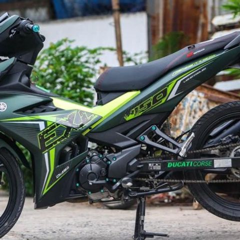 [FreeShip] [Ảnh thật] Tem rời Exciter 2019 NHÁM - Mẫu xanh lá nổi bật - Chuẩn From cực đẹp Quyen Decal