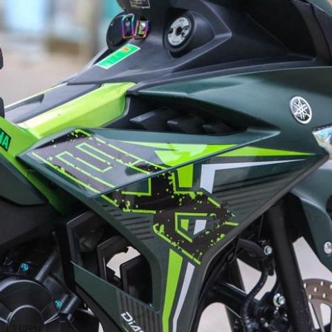 [FreeShip] [Ảnh thật] Tem rời Exciter 2019 NHÁM - Mẫu xanh lá nổi bật - Chuẩn From cực đẹp Quyen Decal