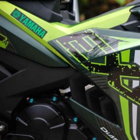 [FreeShip] [Ảnh thật] Tem rời Exciter 2019 NHÁM - Mẫu xanh lá nổi bật - Chuẩn From cực đẹp Quyen Decal