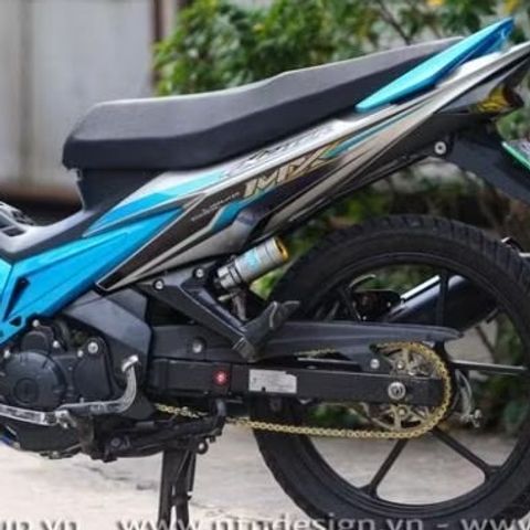 [FreeShip] [Ảnh thật] Tem rời Exciter135 - Mẫu MX xanh đen - Chuẩn From cực đẹp Quyen Decal