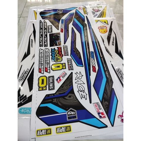 tem rời ab 2016 -2019 xanh đen cover đẹp mắt , 2023  , tem 3 lớp bền màu - Decal Cao Cấp Nhất