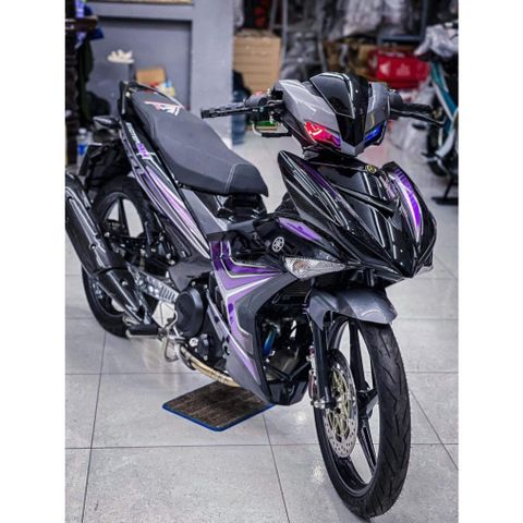 tem ròi exciter 150 đen tím mẫu exciter mx kiểng , tem 3 lớp bền màu - Decal Cao Cấp Nhất